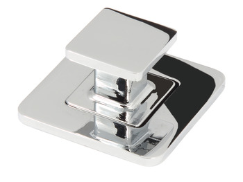 Push in Plus Push Knob Sqr Stainless Steel Chrome