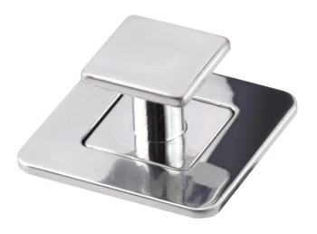 Push in Plus Push Knob Sqr Chrome Gloss