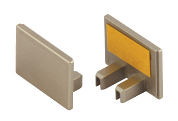 Panel Seal Profile-End Cap 23mm Plastic Silver
