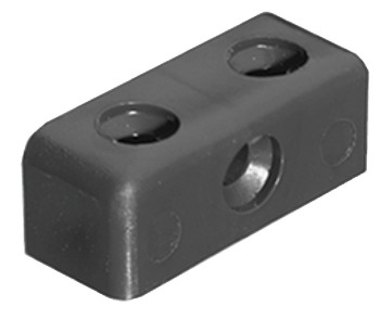Modesty Block KD Fitting 1prt Plastic CrWht