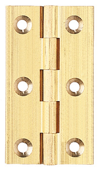 Broad Style Hinge 51x29mm Brass SN