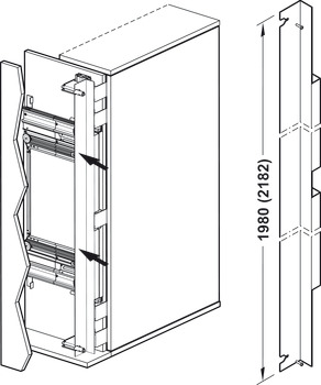 Slido F-Pa72 60B Cvr Pro 1990-2200mm SAA