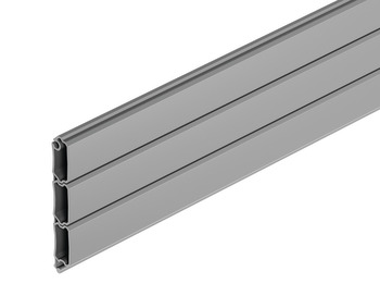 Tambour Door 3 Slats 45x2300mm Plastic Grey