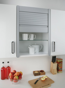 Tambour Door System 500x1210mm Aluminium SAA