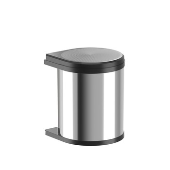 Hailo Mono SO 400 Bin Hinged 15L Stainless Steel