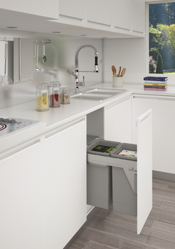 Stanto 400 PO SC Bin 2x24L Silver-Grey