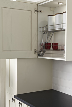 Wire Pull Down Shelf 2-Tier Gas 600mm CP