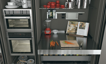 OPLA PO WithT w Shelf 40kg 1200mm Steel/Anodised