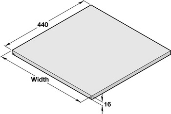 MX Slim A FSC Certified Drawer Base 450/1000mm Dual