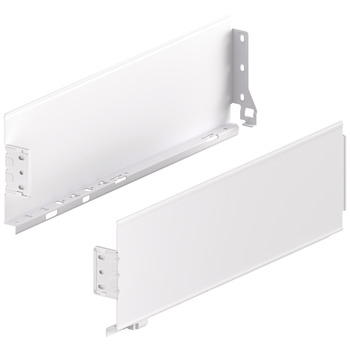 MX Std Sgl Drawer Sides 120/550mm Steel Wht