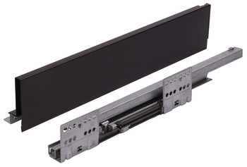 MXS Slim Std Drawer Set 35kg 84/400mm Black