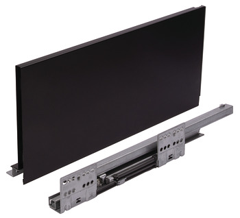 MXS Slim Std Drawer Set 35kg 199/350mm Black