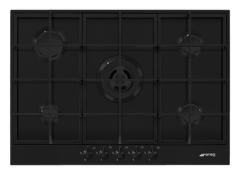 Smeg Cls PX375MB Hob Gas Black