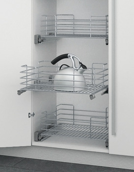 Hafele PO Bskt Set Full 300mm Chrome Wire