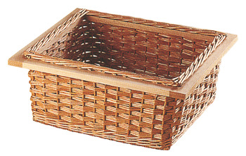 Wicker Basket/Beech Frame 400mm