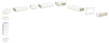 Manrose 125mm Airbrick Duct Set 3m Wht