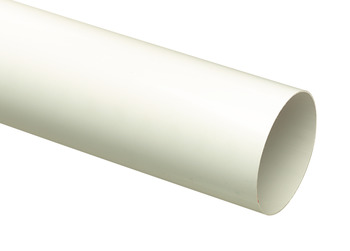 Manrose D125mm Pipe Rigid 1m PVC Wht/Grey