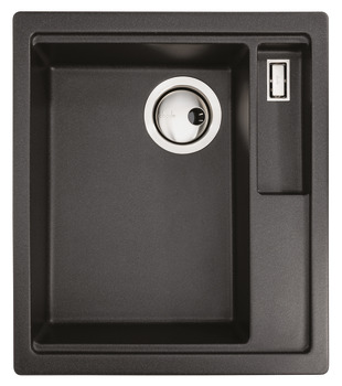 Abode AW3194 LivInc 1.25B Sink LHMB Black