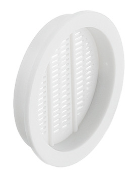 Vent Trim Rectangle D49mm Nail-in Plastic White