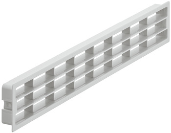 Ventilation Grille Rectangle 458x65mm Plastic Grey 571.77.500