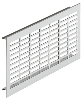 Ventilation Grille Rectangle 250x110mm Anodised M.Silver