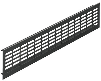 Ventilation Grille Rectangle 480x80mm Aluminium Black 9005 575.04.317