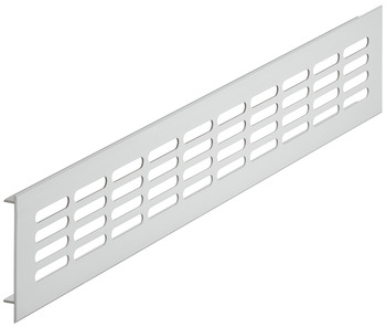 Ventilation Grille Rectangle 100x1000mm Aluminium M.Silver Fire Rated