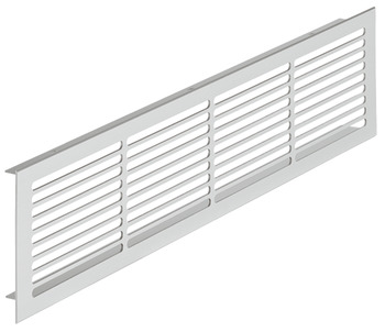 Ventilation Grille Rectangle 86x500mm Aluminium Silver Ano Fire Rated