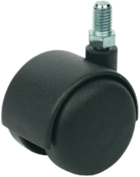 D35mm Twin Castor Hd M8 Plastic Black