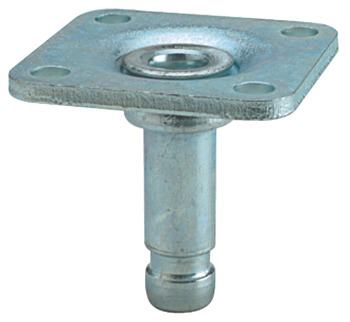 Pin/Mount Plate D10x38x38mm Galvanised Steel