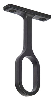 WithRobe Oval Centre Support Zinc Alloy M.Black 802.04.370