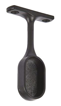 WithRobe Oval End Support Zinc Alloy M.Black