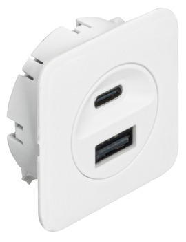 Loox5 USB Charging Station 24V/14W/Wht