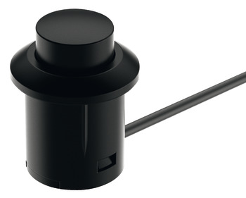 Loox LED D14mm PushButton Switch Plastic Black